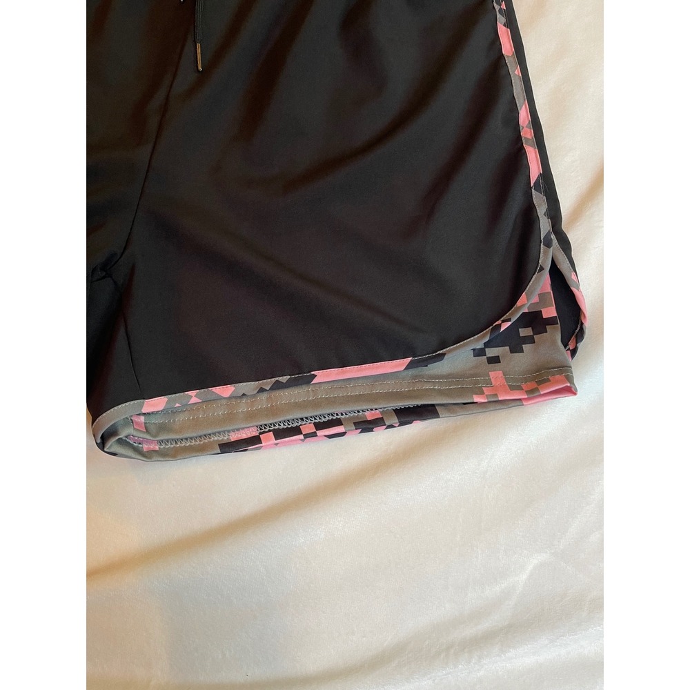 Lot 3 Womens 2-in-1 Running Shorts XL Compression Liner Phone Pocket Pink Camo - Picture 15 of 15